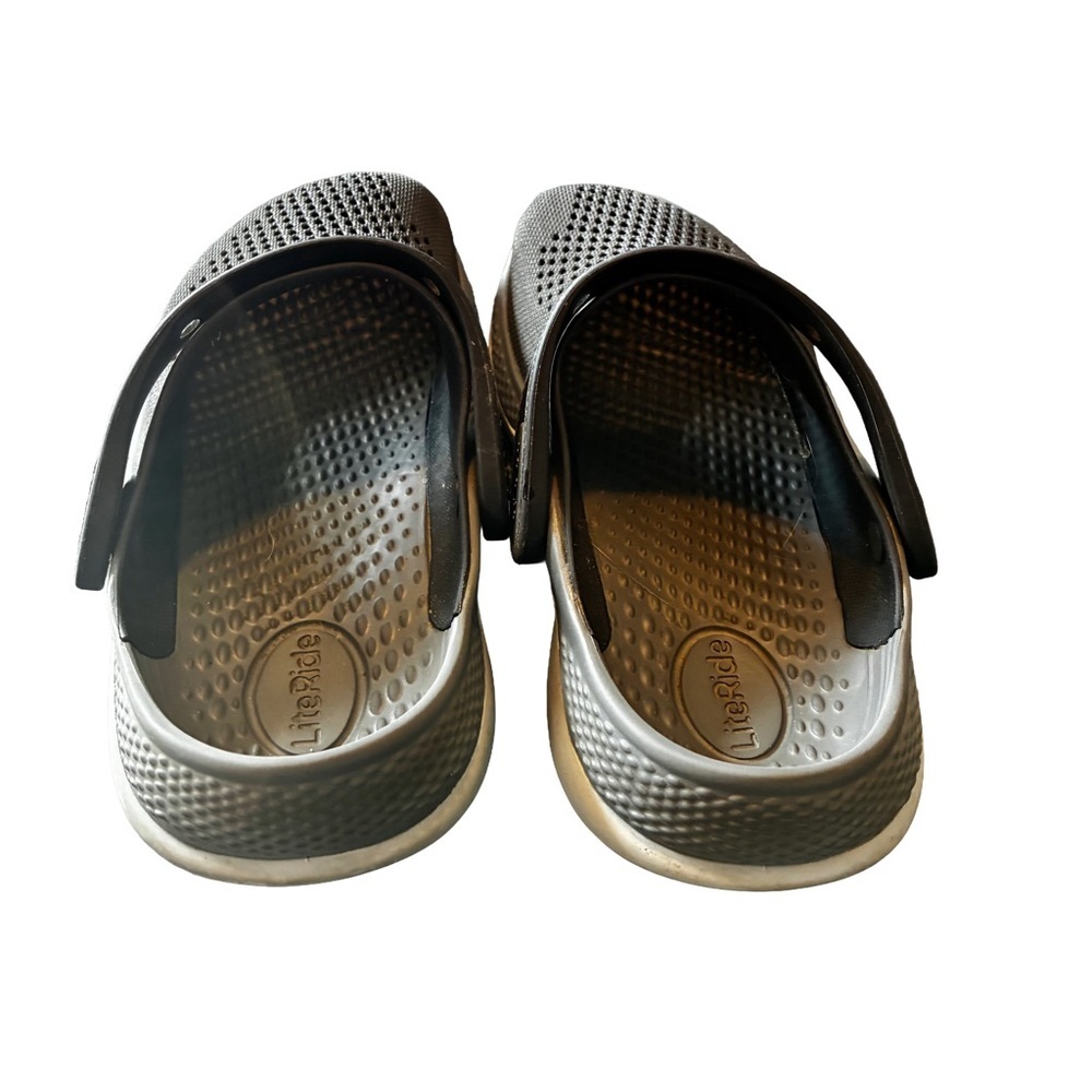 Crocs LiteRide 360 Clogs Black Slate Gray Women’s 6 Men’s 4 🖤 - Picture 4 of 6